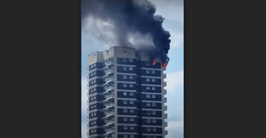 VIDEO Požar u neboderu u Londonu dan nakon najtoplijeg dana u Britaniji