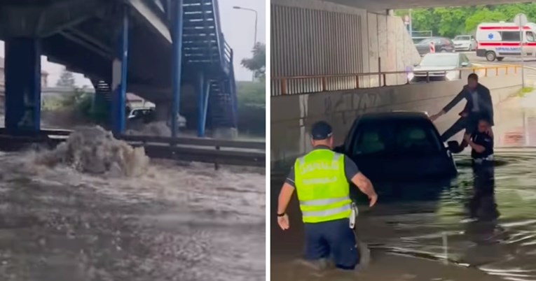 VIDEO Jaka kiša i tuča u Beogradu, poplavljene ulice i dio autoceste