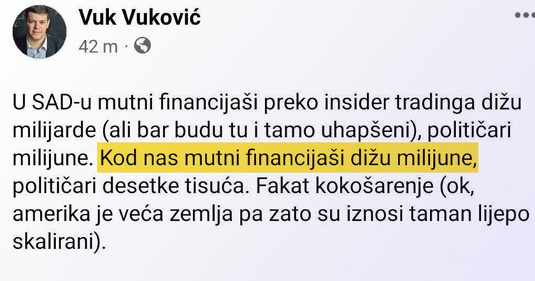 Vuk Vuković o otkriću Index Istraga: Kod nas mutni financijaši dižu milijune...