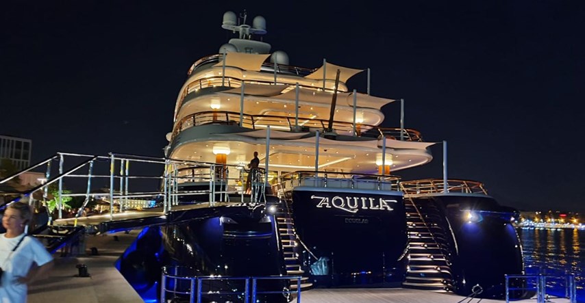 Check out a $150 million megayacht on which Magic Johnson arrived in Split