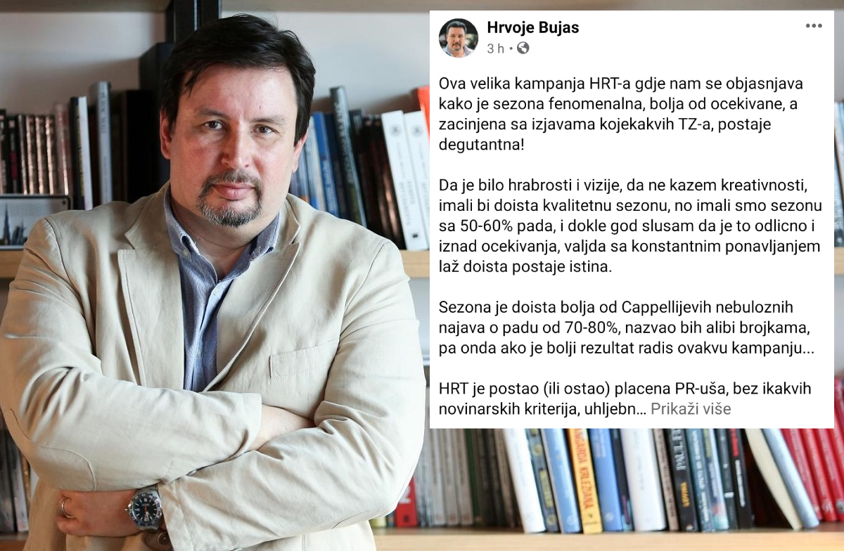 Bujas: Kampanja HRT-a u kojoj nam objašnjavaju da je sezona fenomenalna je degutantna