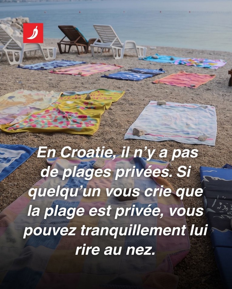 Touristes, en Croatie, aucune plage n’est privée: baignez-vous où vous voulez