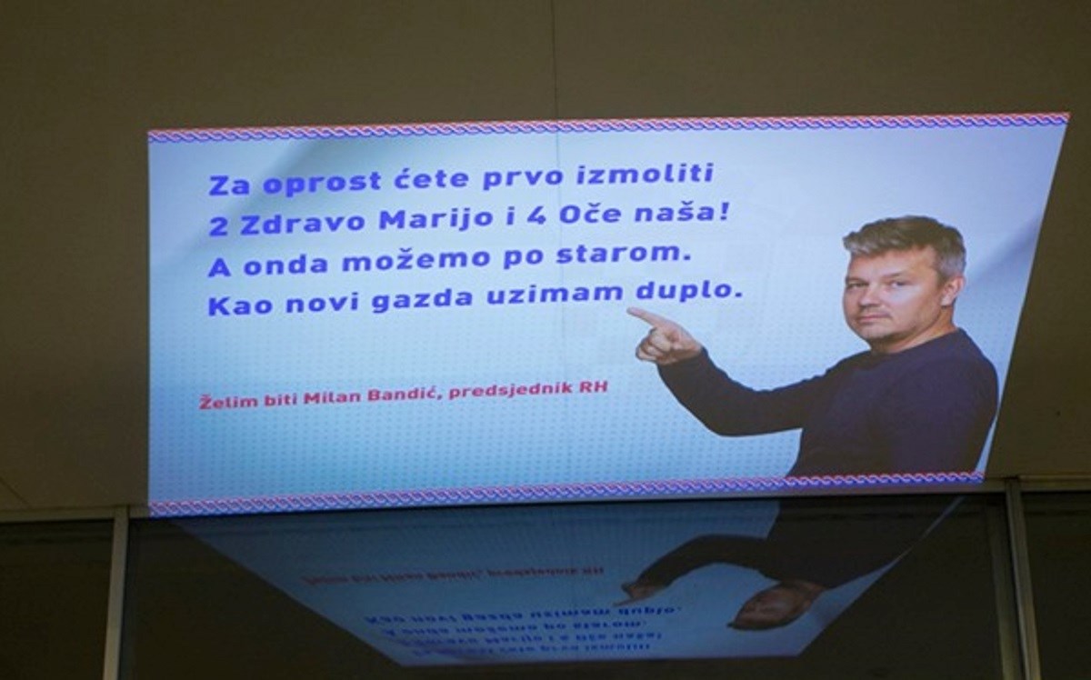 "Milan Bandić" ostavio poruku na Holdingu: "Za oprost ćete izmoliti 4 Očenaša"