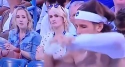 Nije se mogla suzdržati: Reakcija navijačice kad je tenisač skinuo majicu je hit