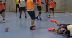 Marino Marić i Luka Šebetić se strašno sudarili na treningu rukometaša