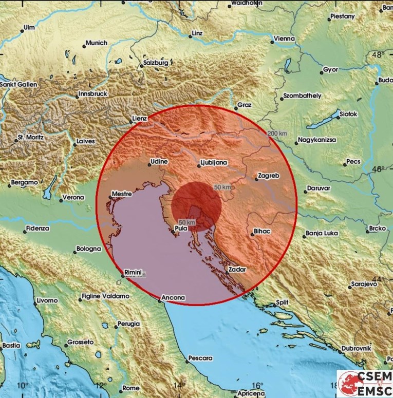 Potres magnitude 2.4 kod Rijeke: "Dobro je treslo"