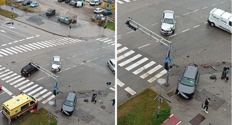 FOTO Nesreća u zagrebačkom Španskom. Slupani auti, intervenirala Hitna