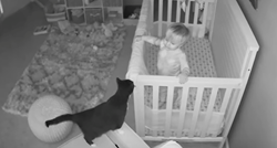 Maca i beba "raspričale" se prije spavanja i poželjele si laku noć