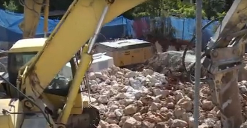 Novi incident na gradilištu u Dubrovniku, bager skoro probio u kuhinju žene