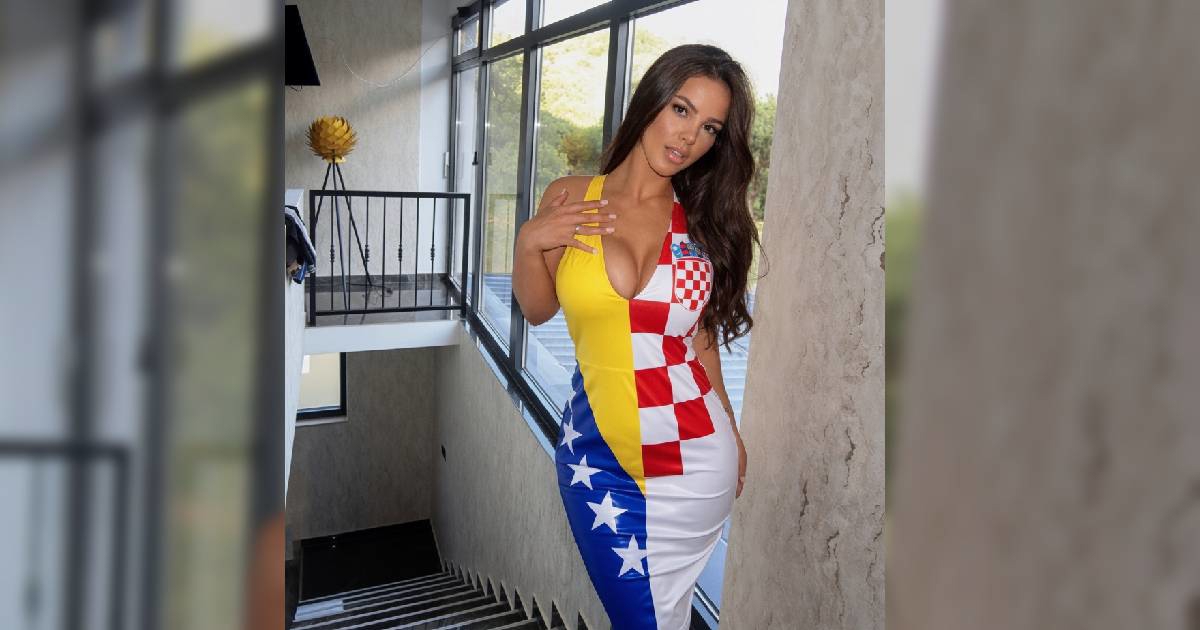 Mostarska influencerica zapalila mreže u haljini s motivima zastava BiH i Hrvatske