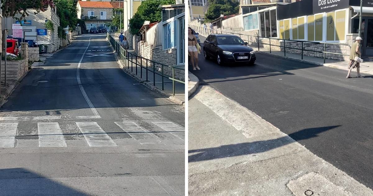 Pred dolazak Plenkovića hitno asfaltirana cesta. Djeca prvi dan škole bez zebre