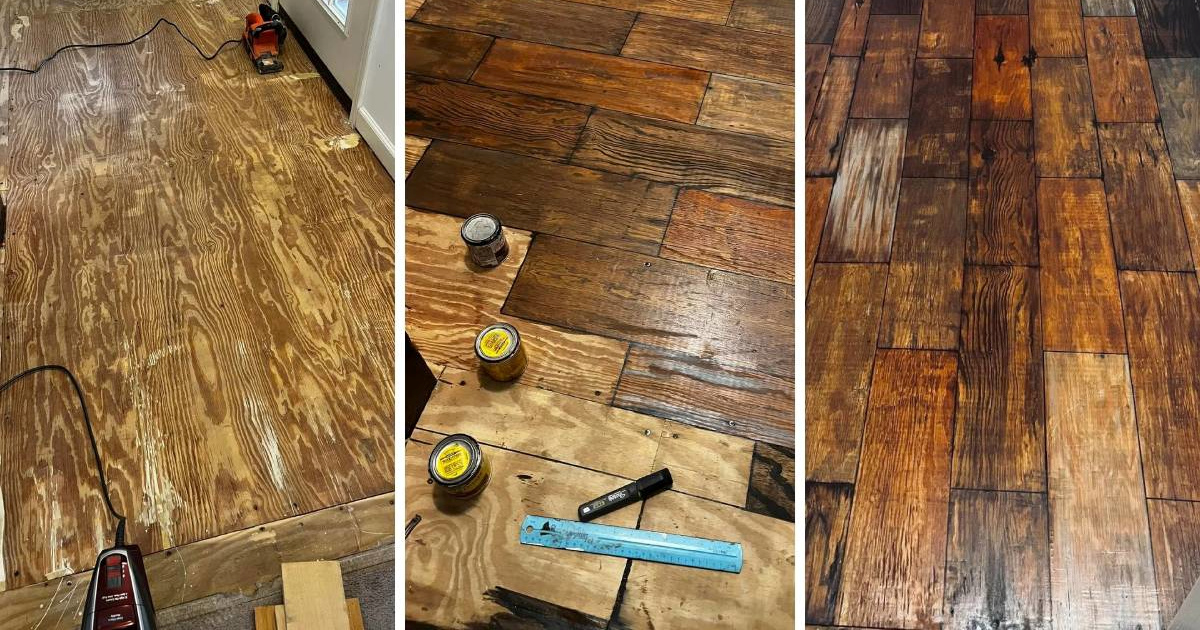 Nije imala love za novi pod pa ga je preuredila - markerom