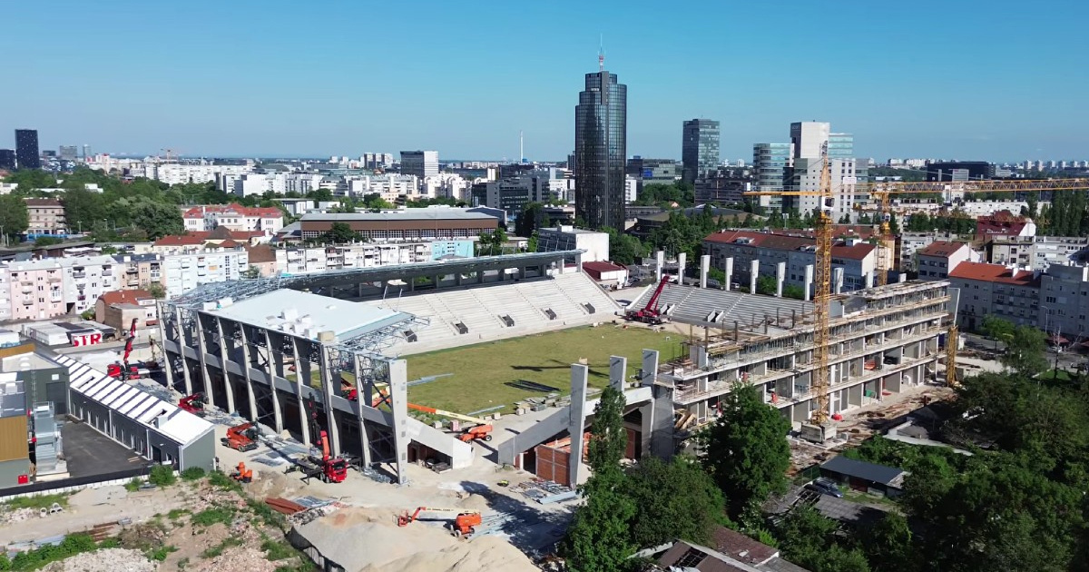 VIDEO Stadion u Kranjčevićevoj trebao bi se otvoriti krajem godine. Ovako sad izgleda