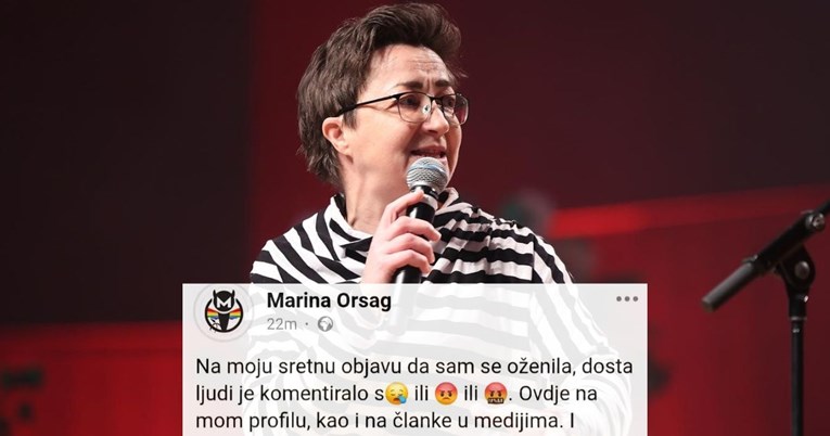Marina Orsag nakon vijesti o vjenčanju: "Puno ljudi je komentiralo s 😪, 😡 ili 🤬"