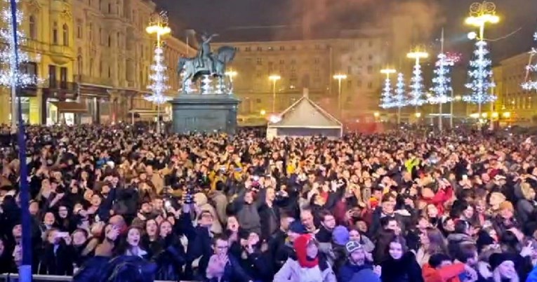 VIDEO Ovako je Zagreb ušao u novu 2022. godinu