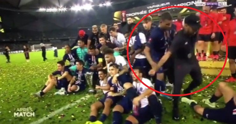 Mbappé potjerao Neymara s proslave PSG-ovog trofeja