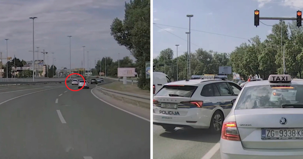 Čitatelj snimio policiju u Zagrebu: "Prešli su punu crtu i vozili ljudima na braniku"