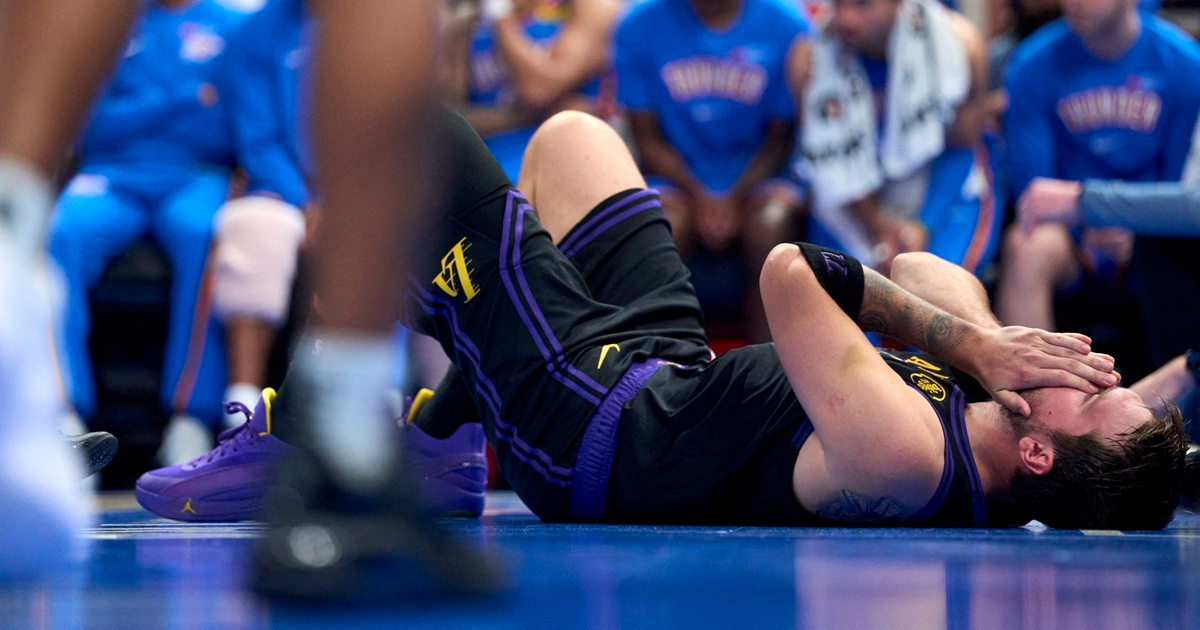 Pogledajte trenutak ozljede Dončića. Legao je na parket i primio se za glavu