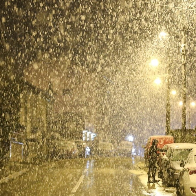 U Zagrebu pada snijeg