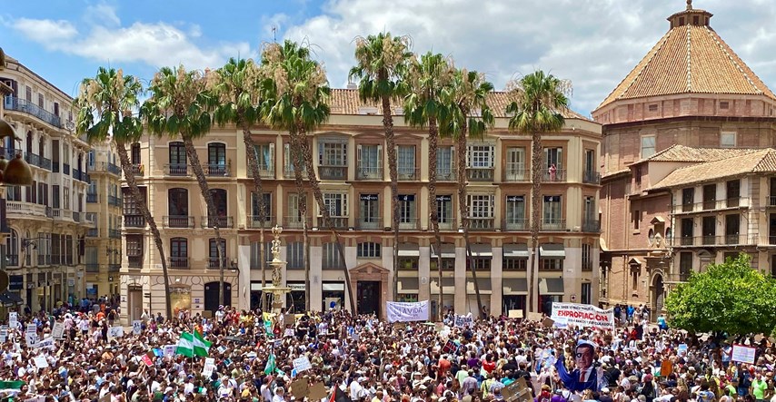 Velik prosvjed protiv masovnog turizma u Malagi