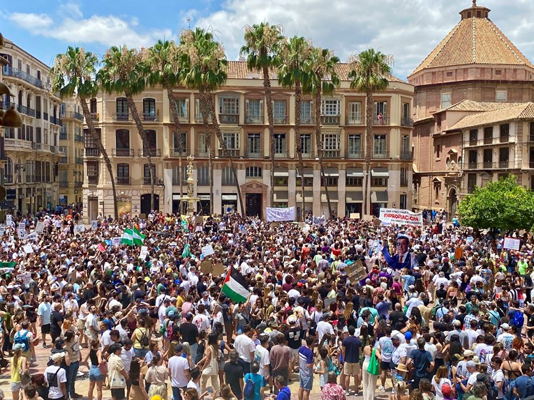 Pobuna protiv masovnog turizma u Malagi, održan velik prosvjed