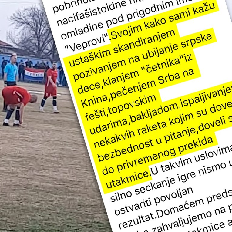 VIDEO Navijači na utakmici kod Vinkovaca pjevali gostima: Večeras se Srbin peče...