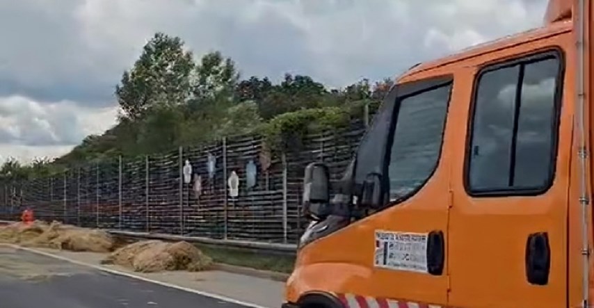 VIDEO Rasulo se sijeno po autocesti A1, stvorila se velika kolona