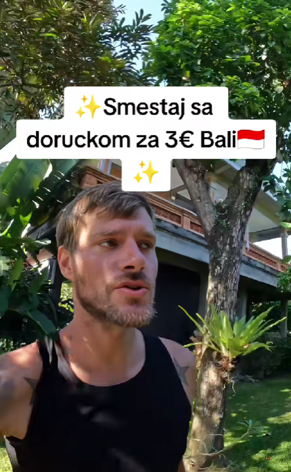 Pokazao smještaj na Baliju za 3 eura. Hrvati: "Sramota je što se radi kod nas"
