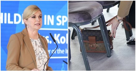 Kolinda se pojavila s luksuznom torbicom vrijednom 3000 eura, gurnula je pod stol