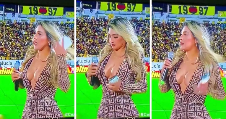 "Nije se pratio nogomet": Ekvadorska reporterka na stadionu privukla pažnju odjećom