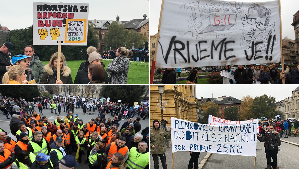 FOTO Pogledajte veliku galeriju s prosvjeda: "Andrej, opomena pred isključenje"