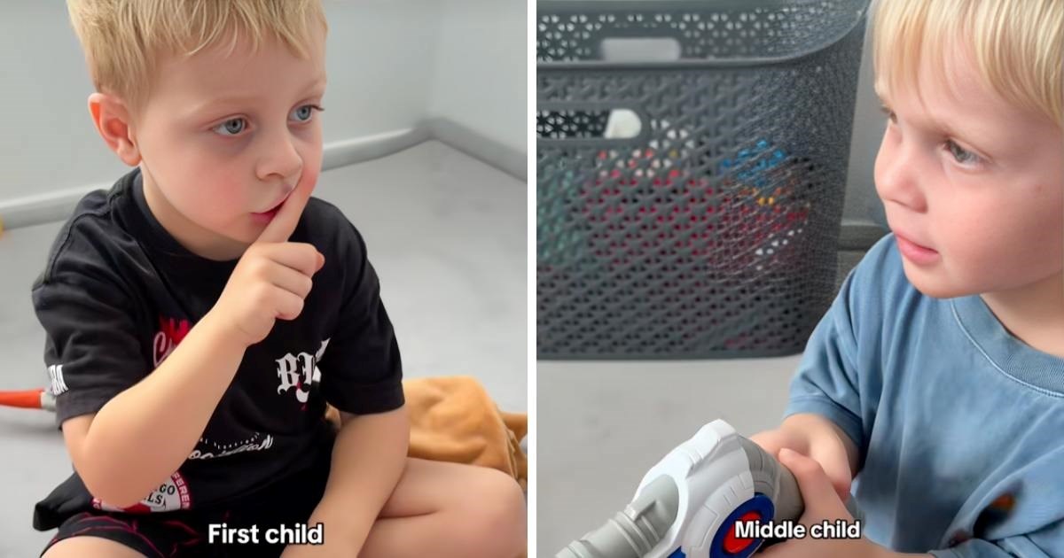 Mama snimila razliku u ponašanju sinova dok njihova mlađa sestra spava