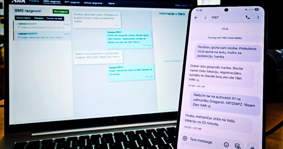 HAK uveo SMS pomoć na cesti za osobe s invaliditetom