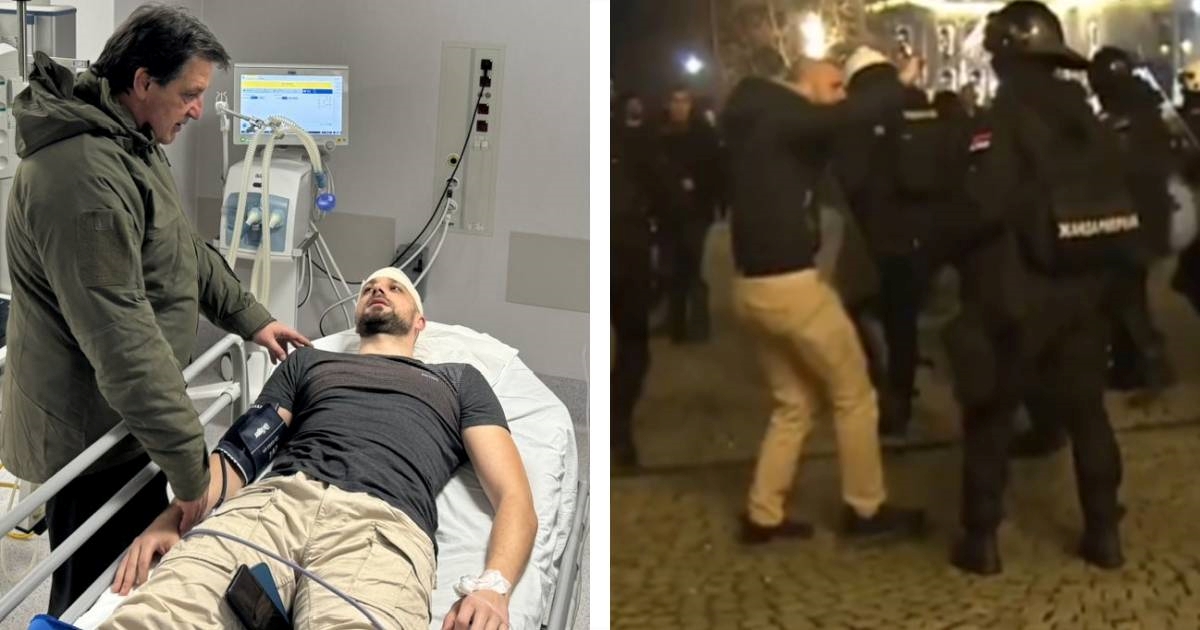 Srpski ministar obišao ozlijeđenog policajca. Snimka pokazuje: Udario ga je kolega