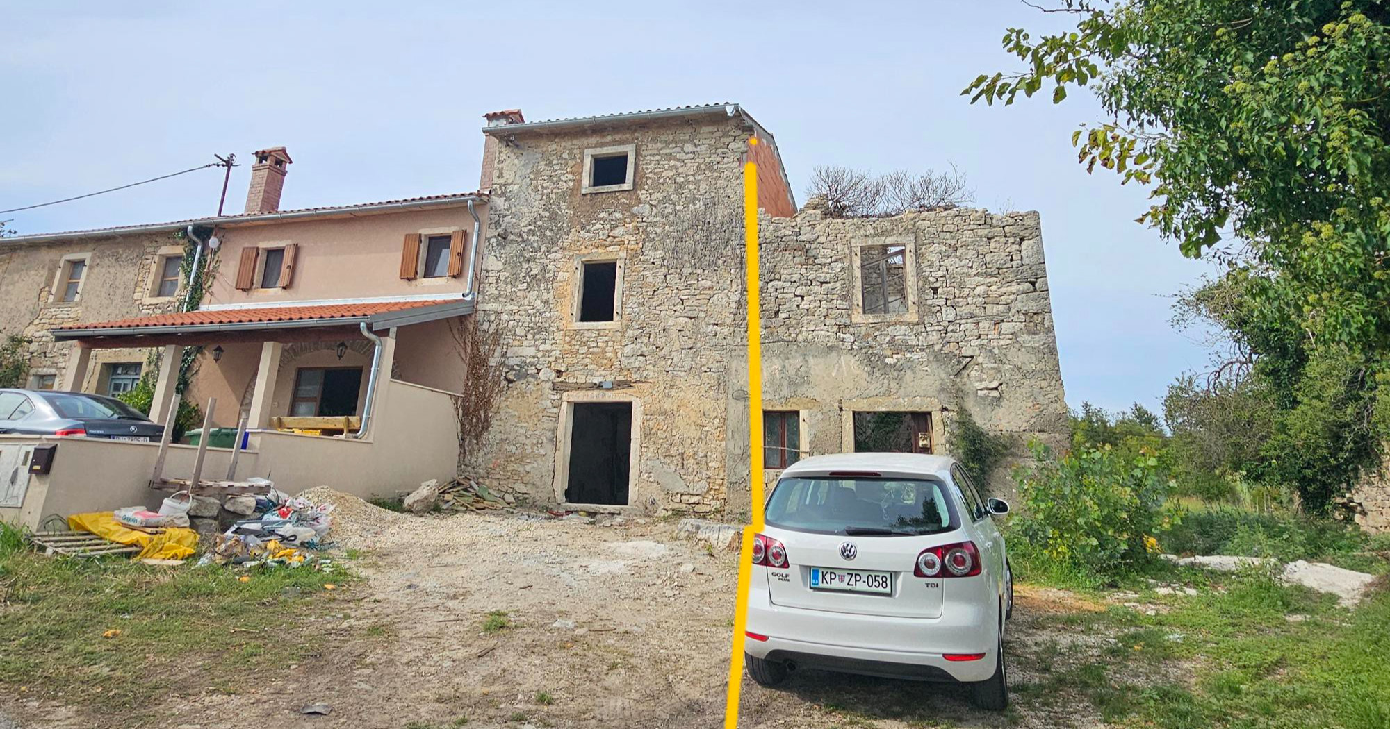 U okolici Buja prodaje se kamena kuća s pogledom na more za 129.900 eura