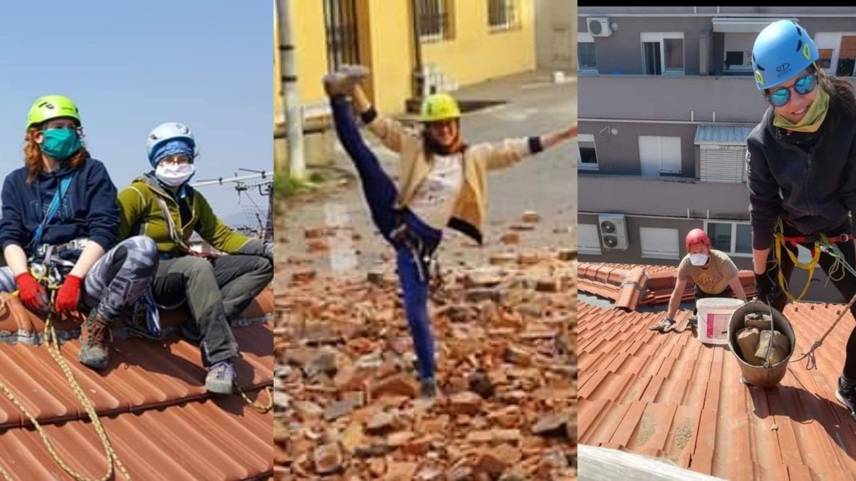 One su očistile zagrebačke krovove nakon potresa: "Ne tražimo novac ni zasluge"