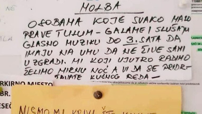 Dalmatinci ostavili poruku susjedima koji previše tulumare, dobili neočekivan odgovor