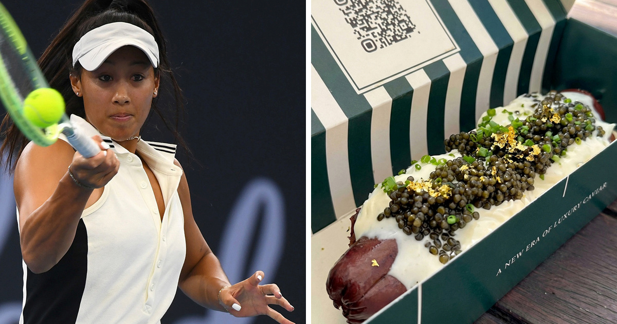 Tenisačica na Miami Openu probala hot dog od 100 dolara. Pogledajte njezine dojmove