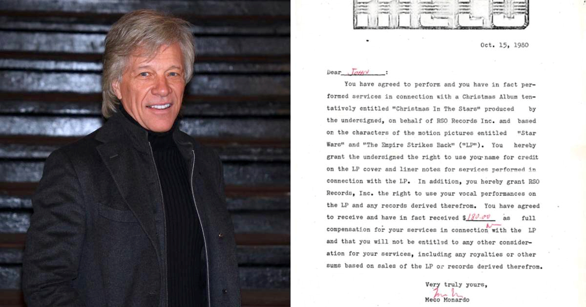 Jon Bon Jovi objavio svoj prvi glazbeni ugovor, dobio je 155 eura