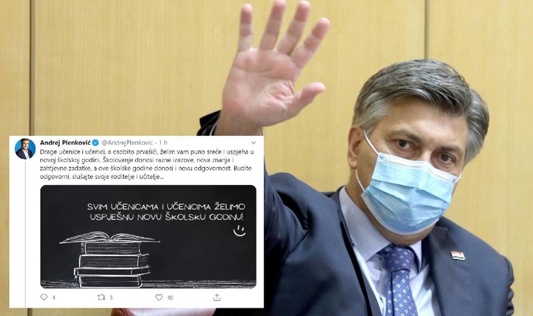 Plenković objavio poruku za učenike i nastavnike