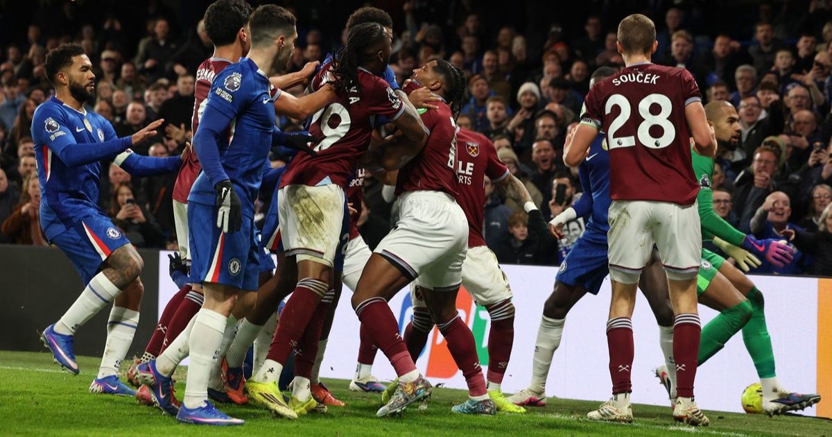 West Ham i Chelsea kažnjeni zbog tučnjave u kojoj je sudjelovalo 20 igrača