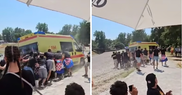 Mladići spasili stvar: Pogledajte kako su pomogli Hitnoj koja je zapela kod Bundeka