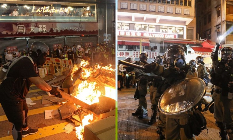 Policija suzavcem spriječila blokadu aerodroma u Hong Kongu