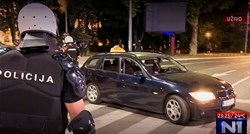 Taksist se u Beogradu zaletio na policiju, htio probiti kordon, policajac ozlijeđen