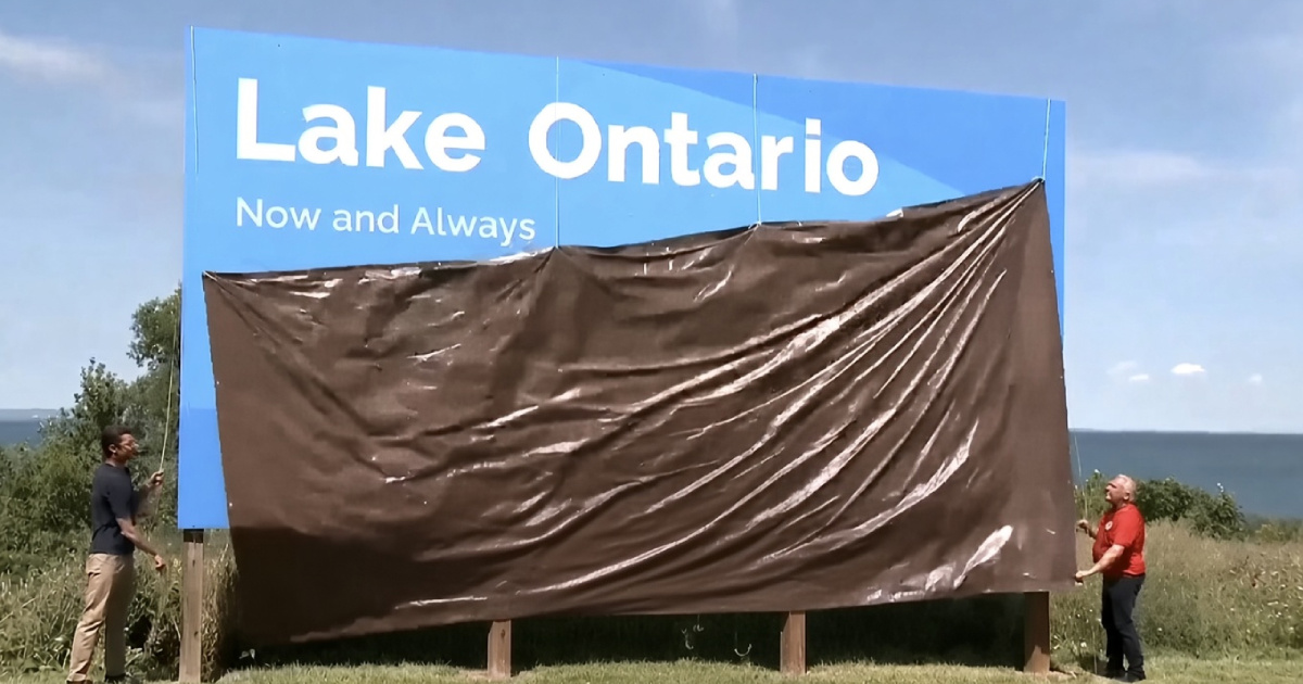 Novi natpis je kanadski odgovor Trumpu: "Jezero Ontario. Sada i zauvijek"