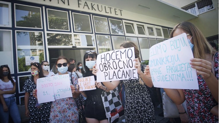Prosvjeduju studenti Pravnog faksa u Splitu, kažu da su im uskratili prava