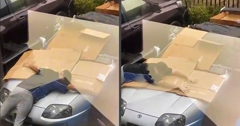 VIDEO To se zove ljubav: Svojim tijelom štitio je auto od tuče