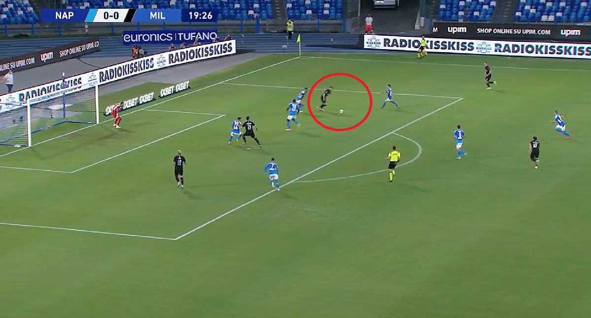 Rebić nastavlja briljirati za Milan. Sada je namjestio gol za vodstvo protiv Napolija
