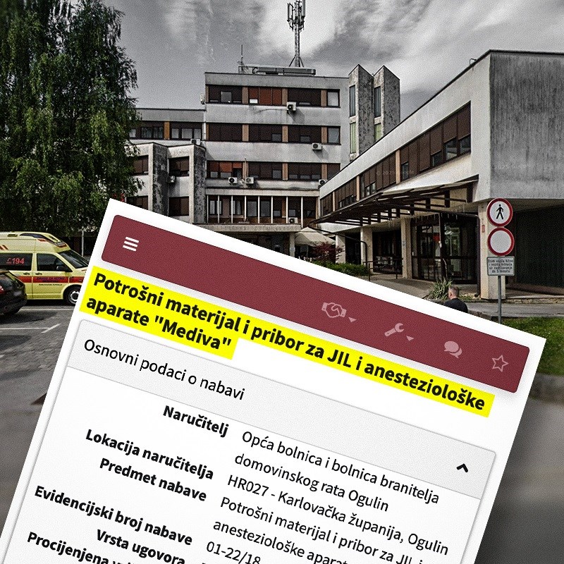 Bolnica u naziv natječaja stavila ime privatnog dobavljača koji je posao i dobio 