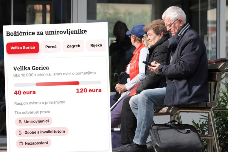 Božićnice za umirovljenike: Pogledajte iznose po gradovima
